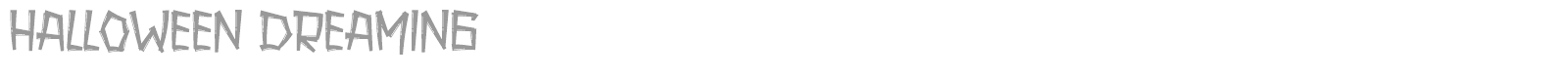 Halloween Dreaming font preview